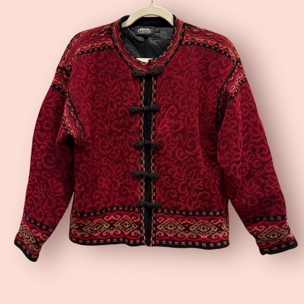 Icelandic Design Nordic Wool Blend Cardigan Jacket